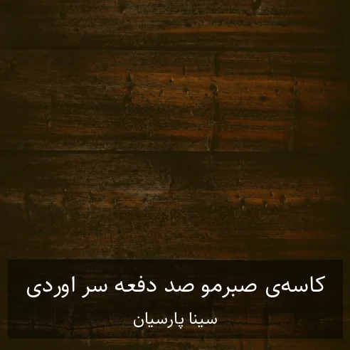 سینا پارسیان کاسه‌ی صبرمو صد دفعه سر آوردی انقدر اشک ریختی شورشو درآوردی